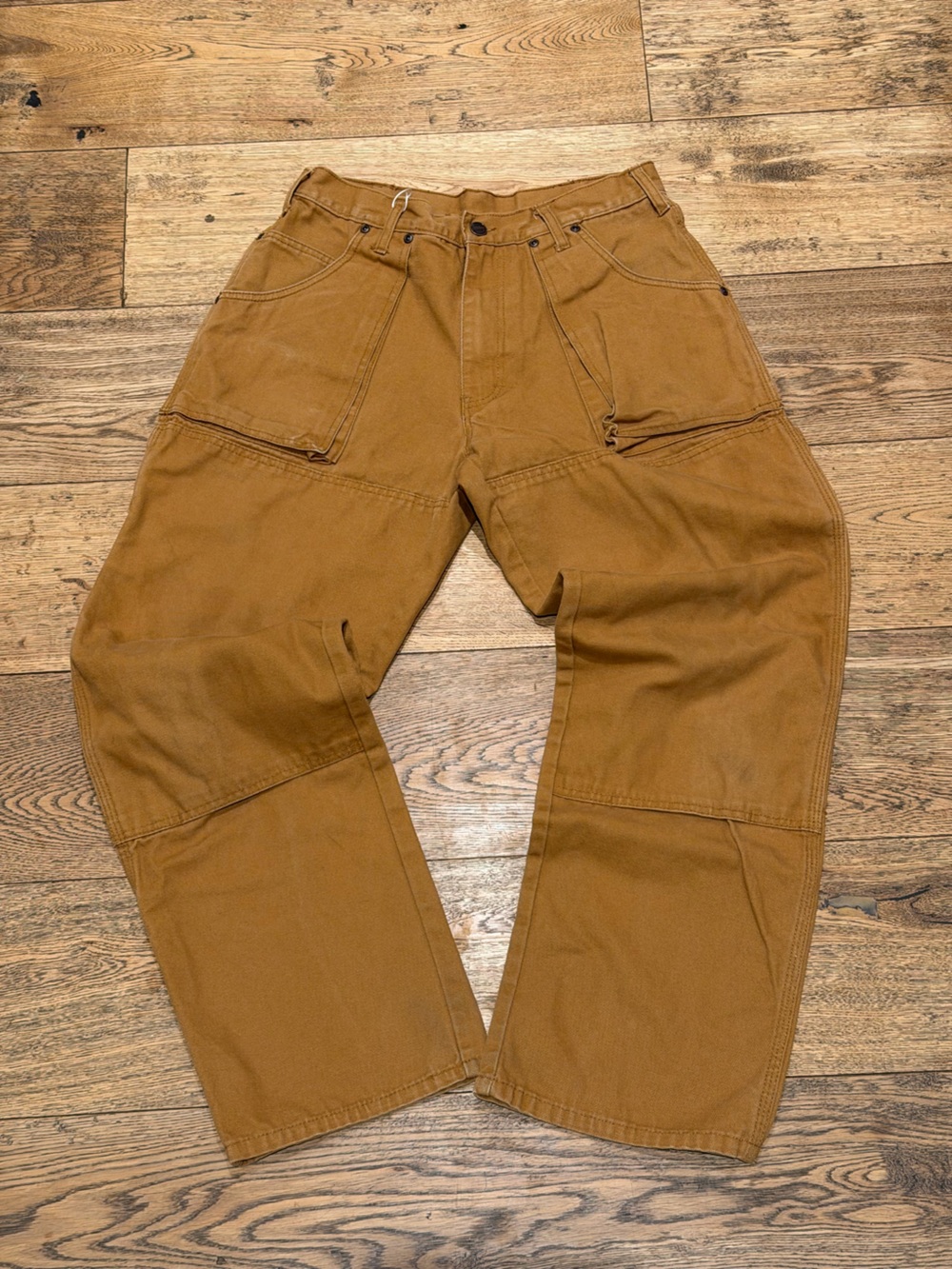 2014 Dickies Men's 100% Duck canvas tan brown  Carpenter Cargo Pants - 32x32